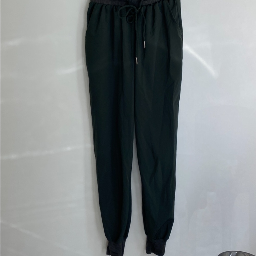Dark Green Out From Under Flowy Joggers